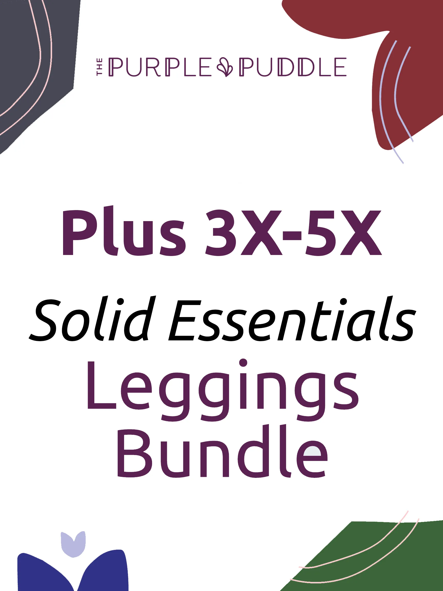 5-Pack Solid Essentials Bundle Plus (3X-5X)