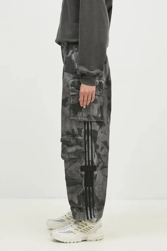 adidas Originals cotton trousers Xxl Cargo Pant gray color IW5537