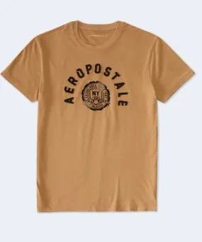 Aeropostale Ny Shield Appliqué Graphic Tee