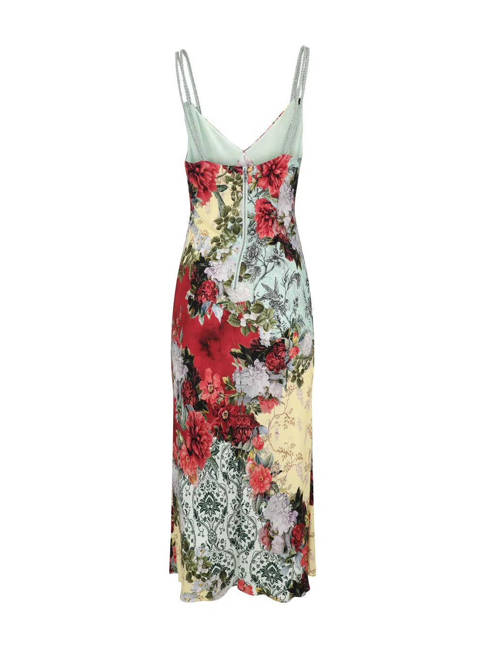 Alice + Olivia Kiro V-Neck Slip Dress in Oakley