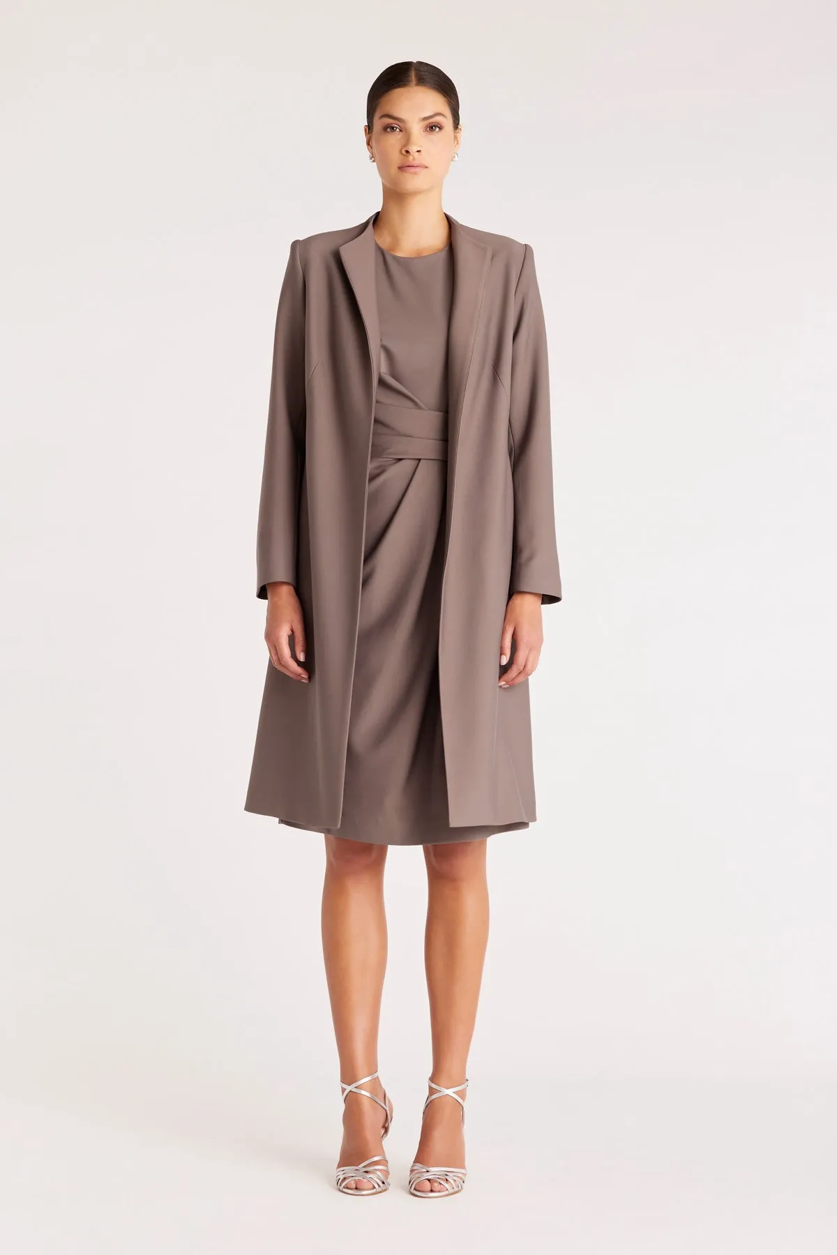 Allegra Ponte Coat - Pewter