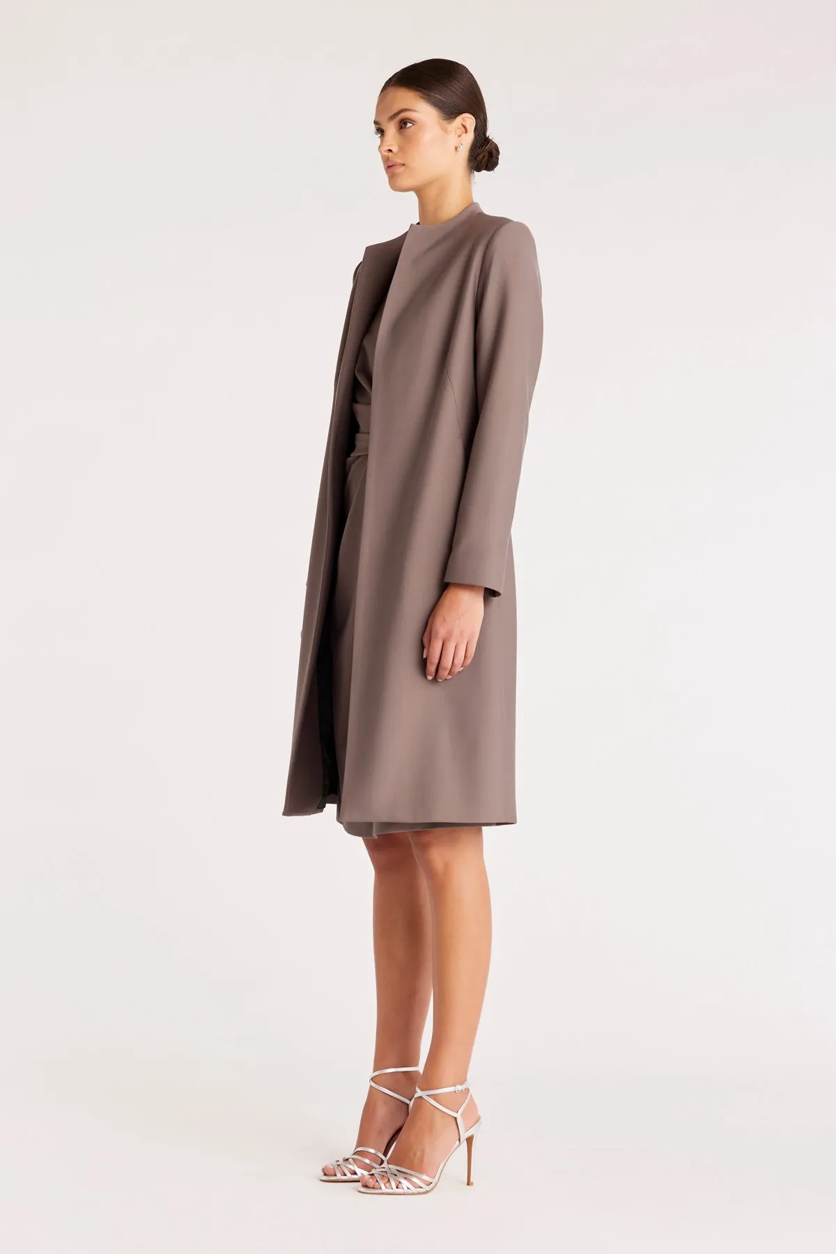 Allegra Ponte Coat - Pewter