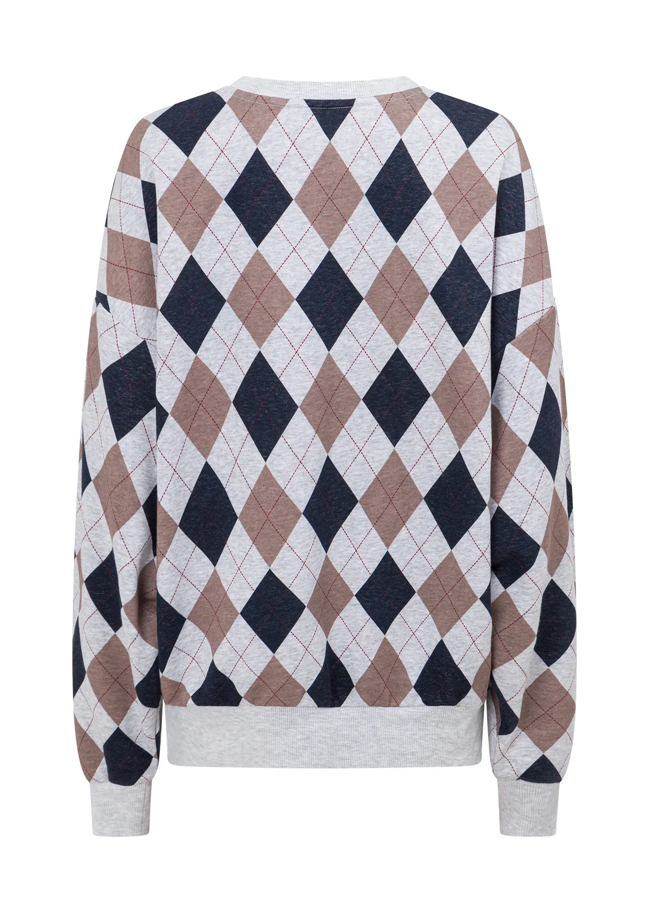 Alumni Argyle Oversized Sweat | Jackets, Hoodies and Sweats | Lorna Jane Australia