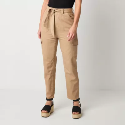 a.n.a Womens High Rise Straight Cargo Pant