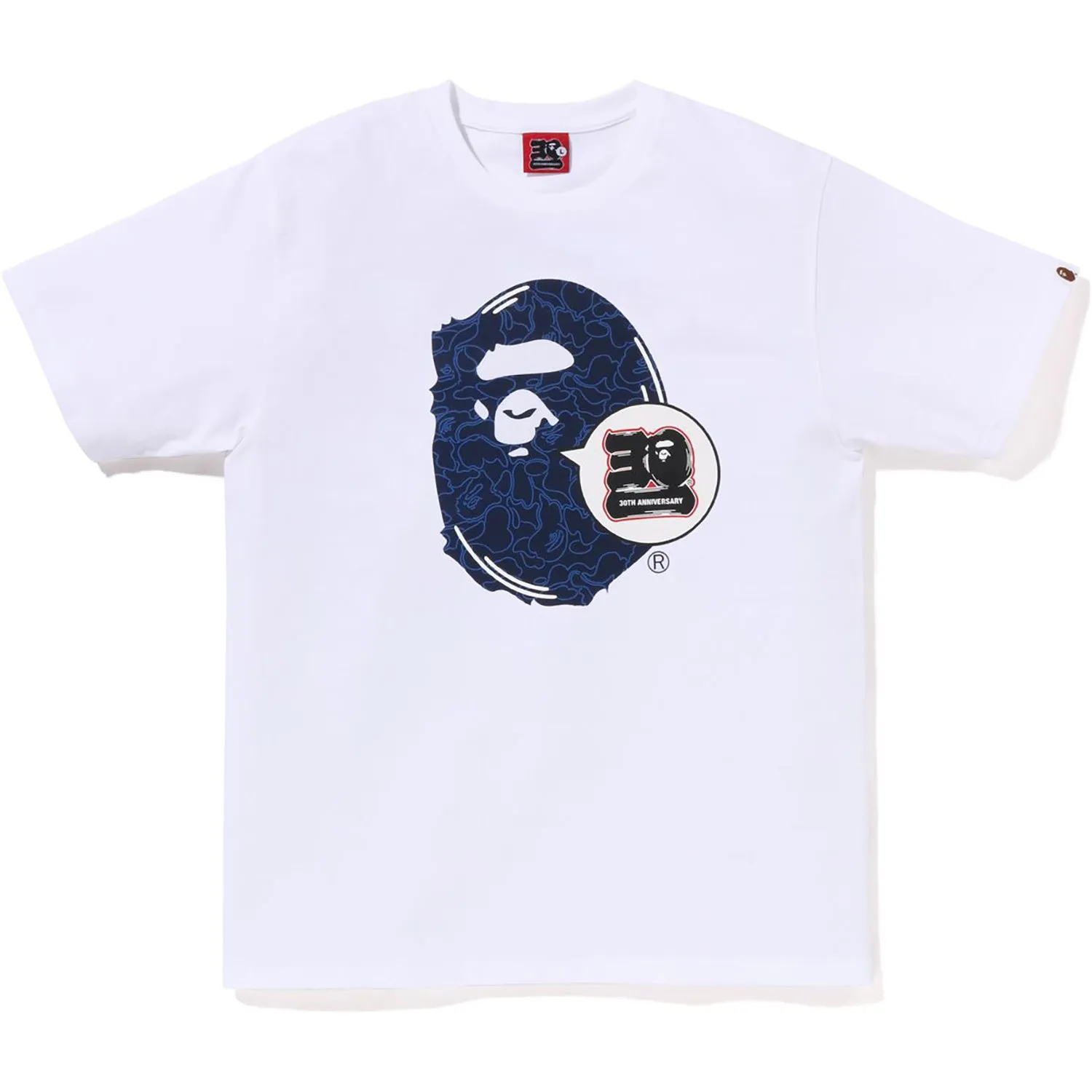 BAPE 30TH ANNIV. APE HEAD TEE MENS