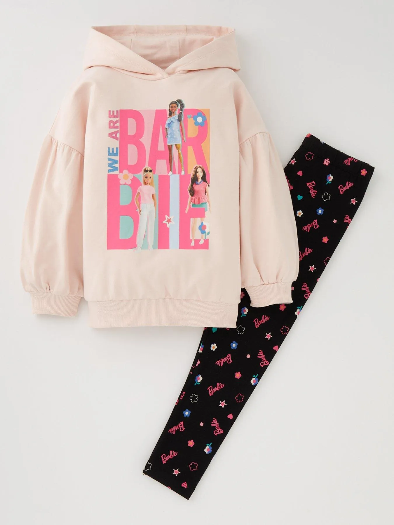 Barbie 2 Piece We Are Hoody And Legging Set - Pink