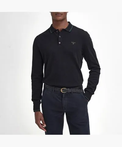 Barbour Nocton Cotton-Blend Knit Polo Shirt