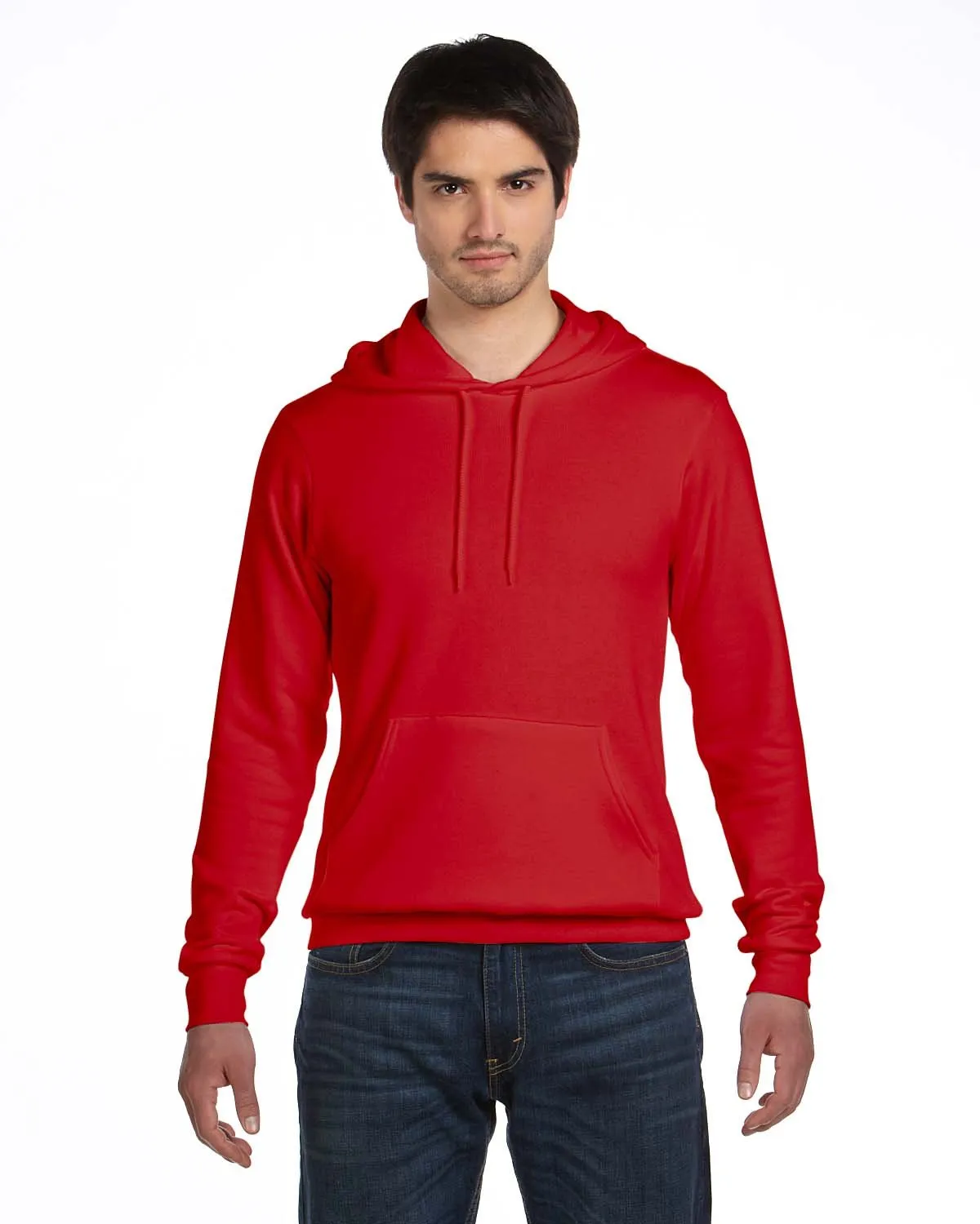 Bella + Canvas Unisex Sponge Fleece Pullover Hoodie 3719 Red