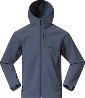 Bergans Men's Vaagaa Softshell Jacket Hood Granite Blue | Buy Bergans Men's Vaagaa Softshell Jacket Hood Granite Blue 