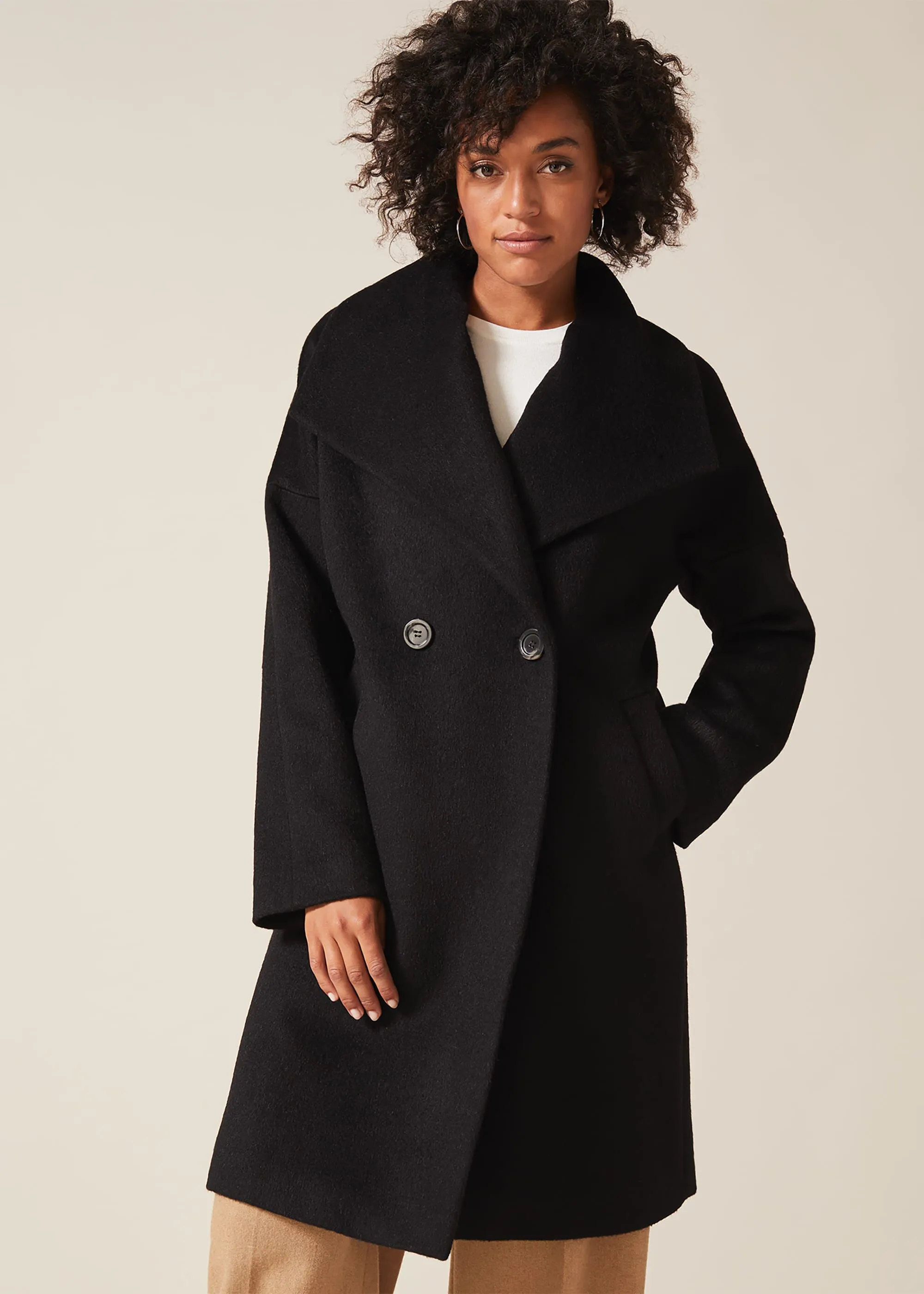 Beth Wool Cocoon Coat