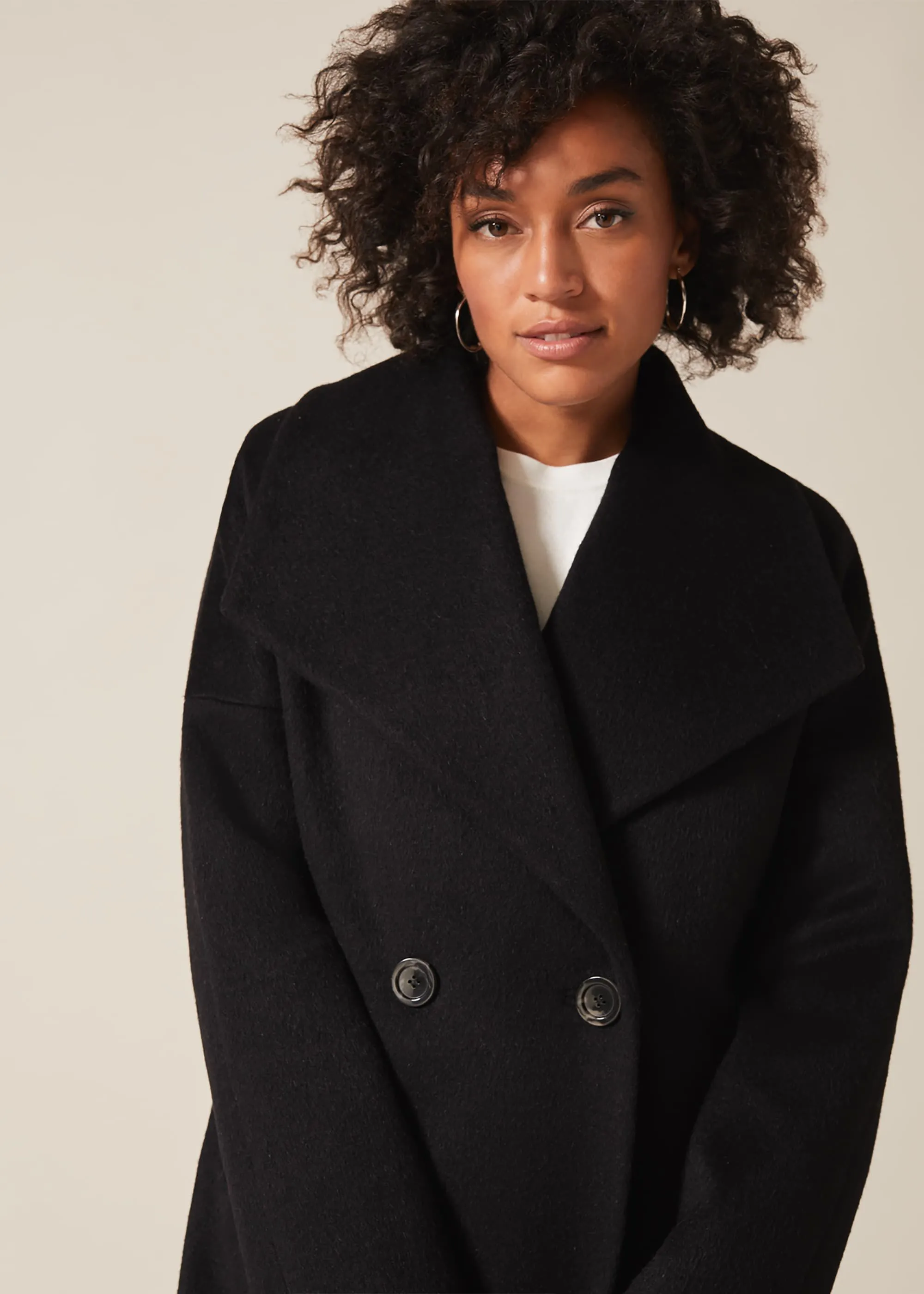 Beth Wool Cocoon Coat