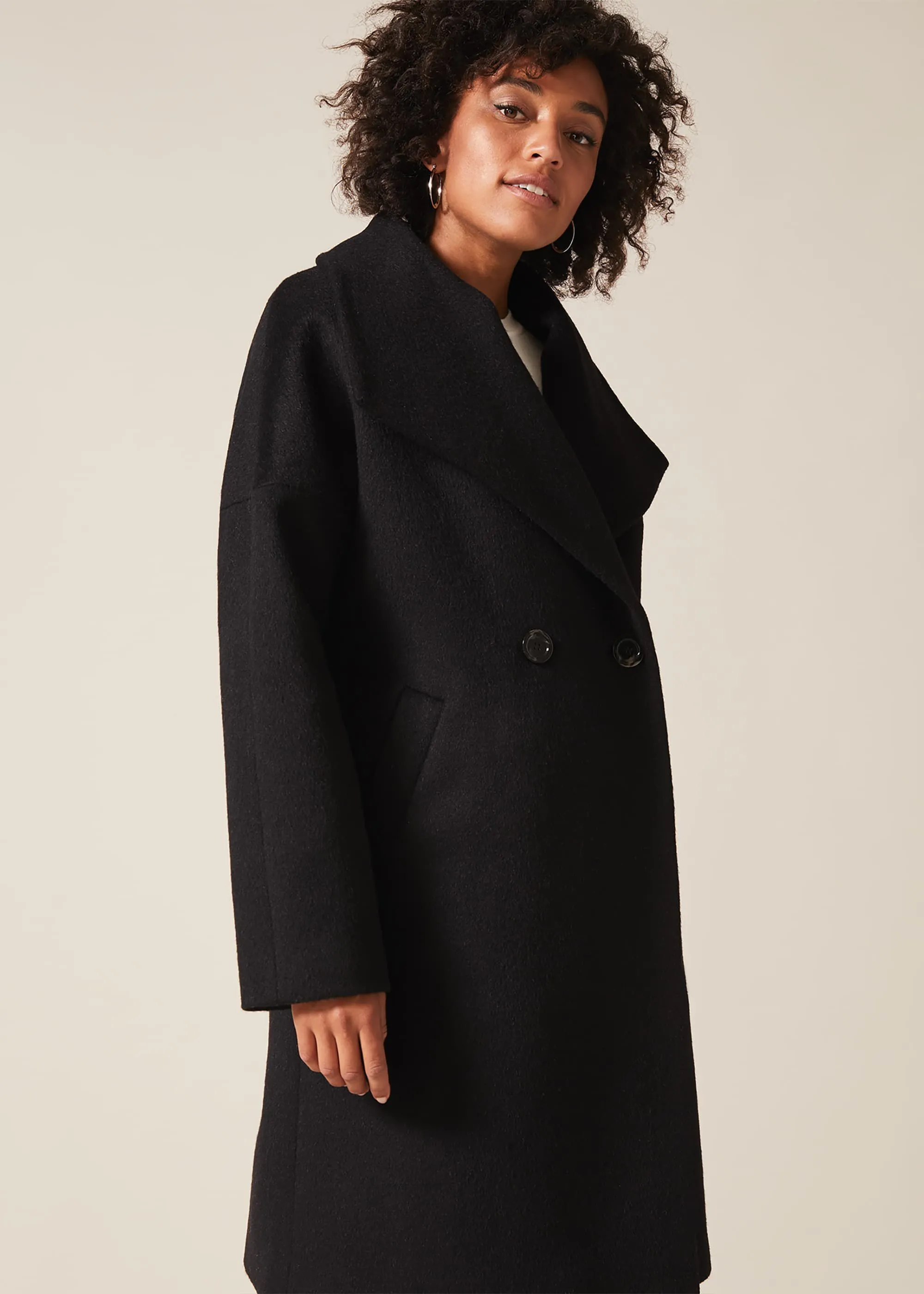 Beth Wool Cocoon Coat