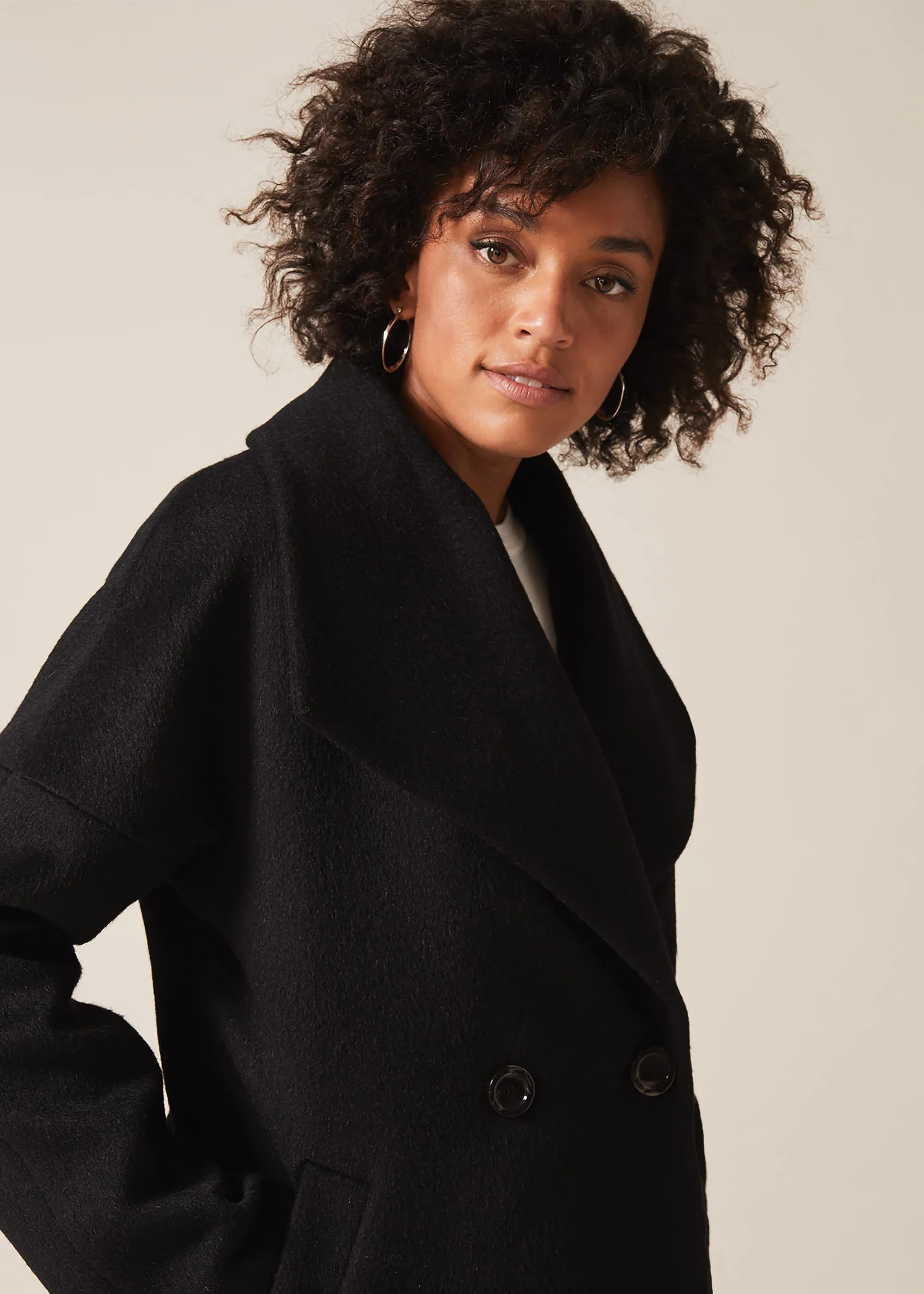 Beth Wool Cocoon Coat