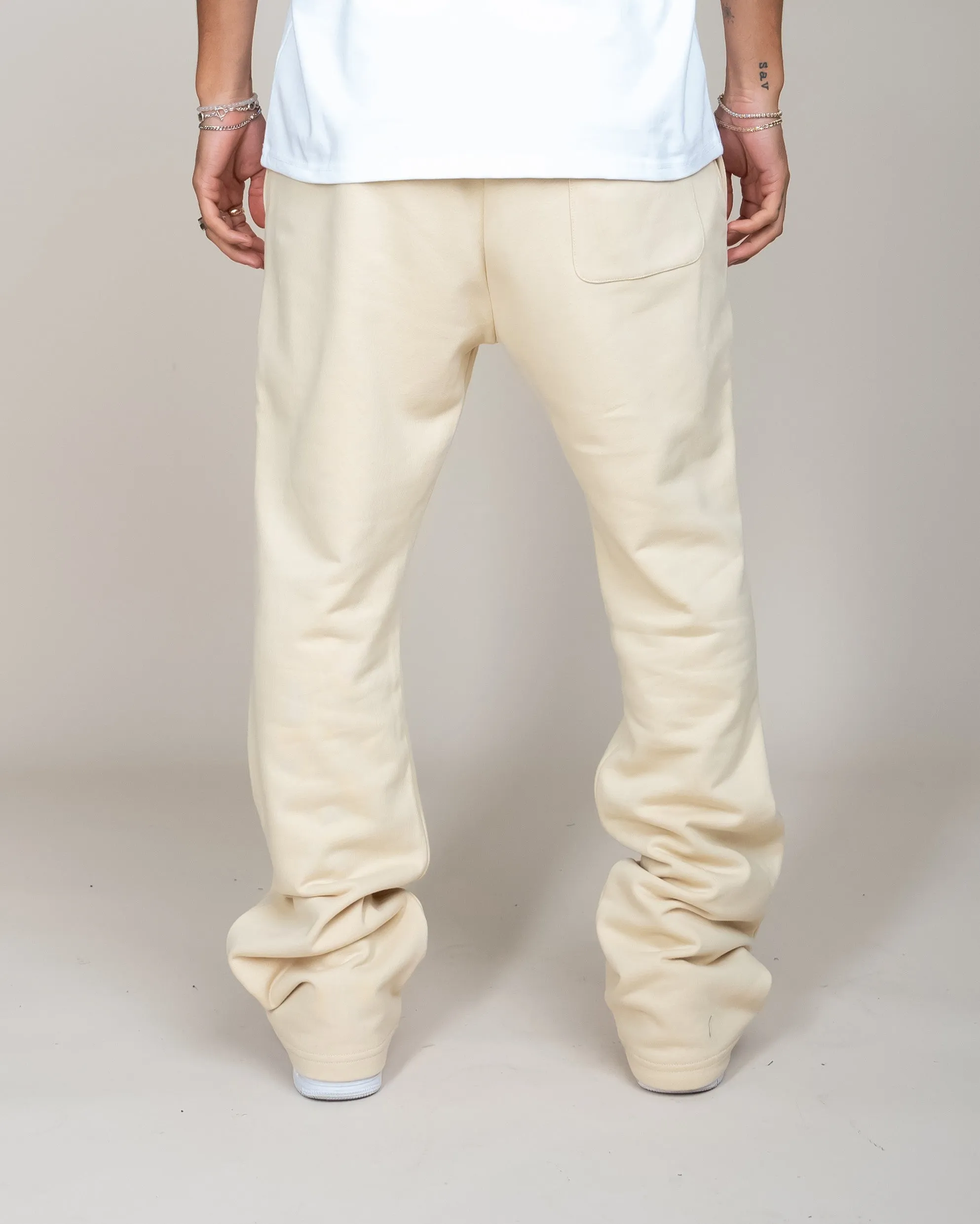 BIG N TALL PERFECT FLARE SWEATPANTS-KHAKI