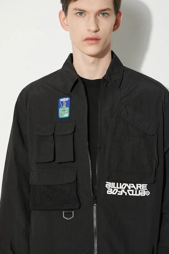 Billionaire Boys Club jacket Multi Pocket Overshirt men's black color B24239