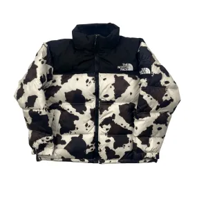 Black + White The North Face (TNF) Nuptse Puffer Coat/ Jacket - Medium