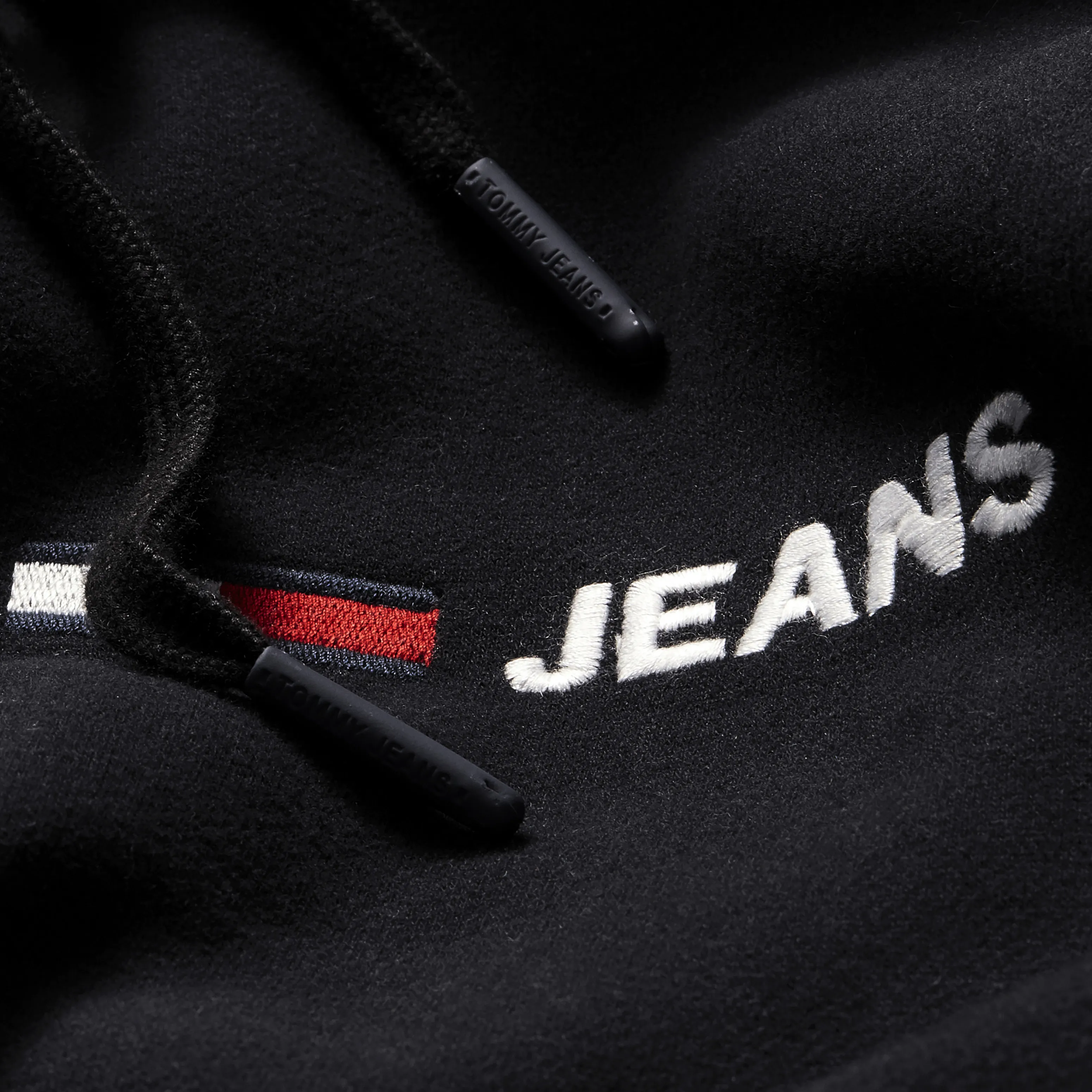 Black Peached Fleece Logo Hoodie | Sweatshirts & Hoodies | Tommy Hilfiger