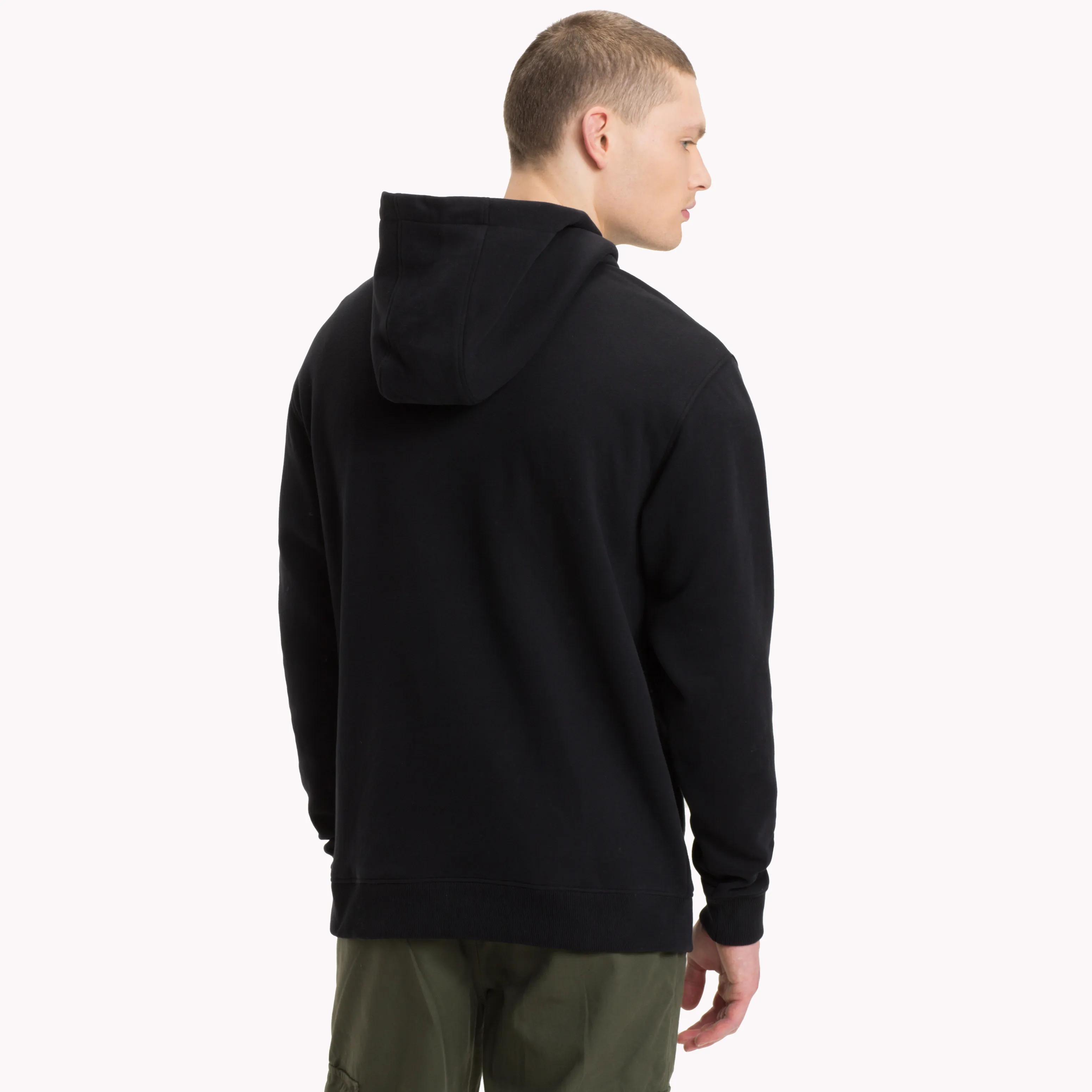 Black Peached Fleece Logo Hoodie | Sweatshirts & Hoodies | Tommy Hilfiger