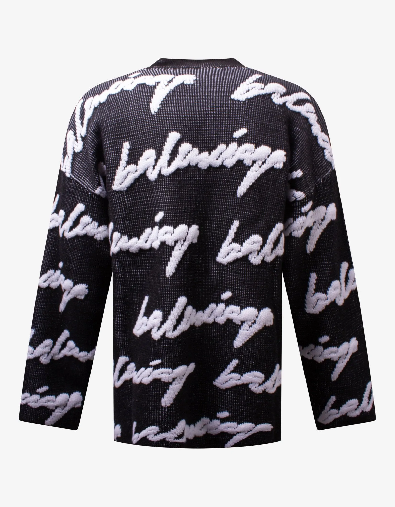 Black Scribble Logo Sweater