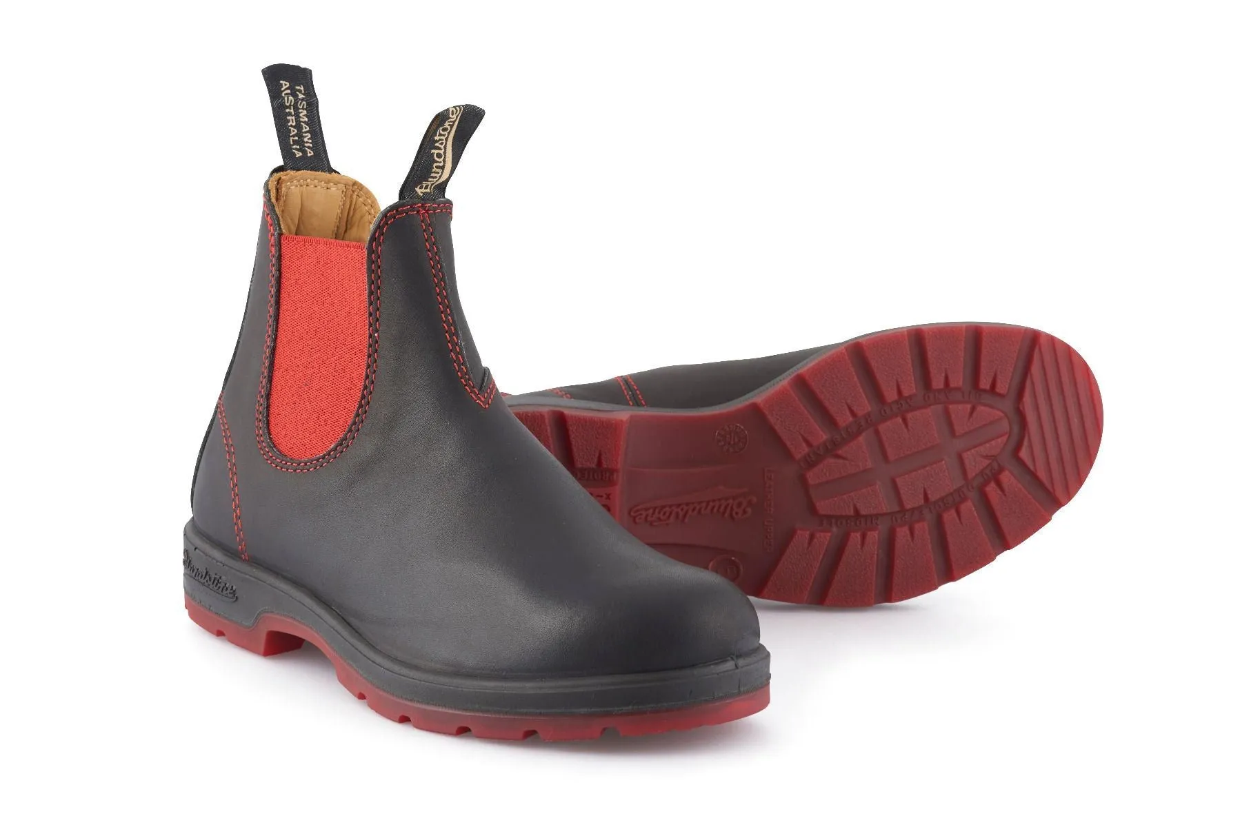 Blundstone #1316 Heritage Black Red Chelsea Boot