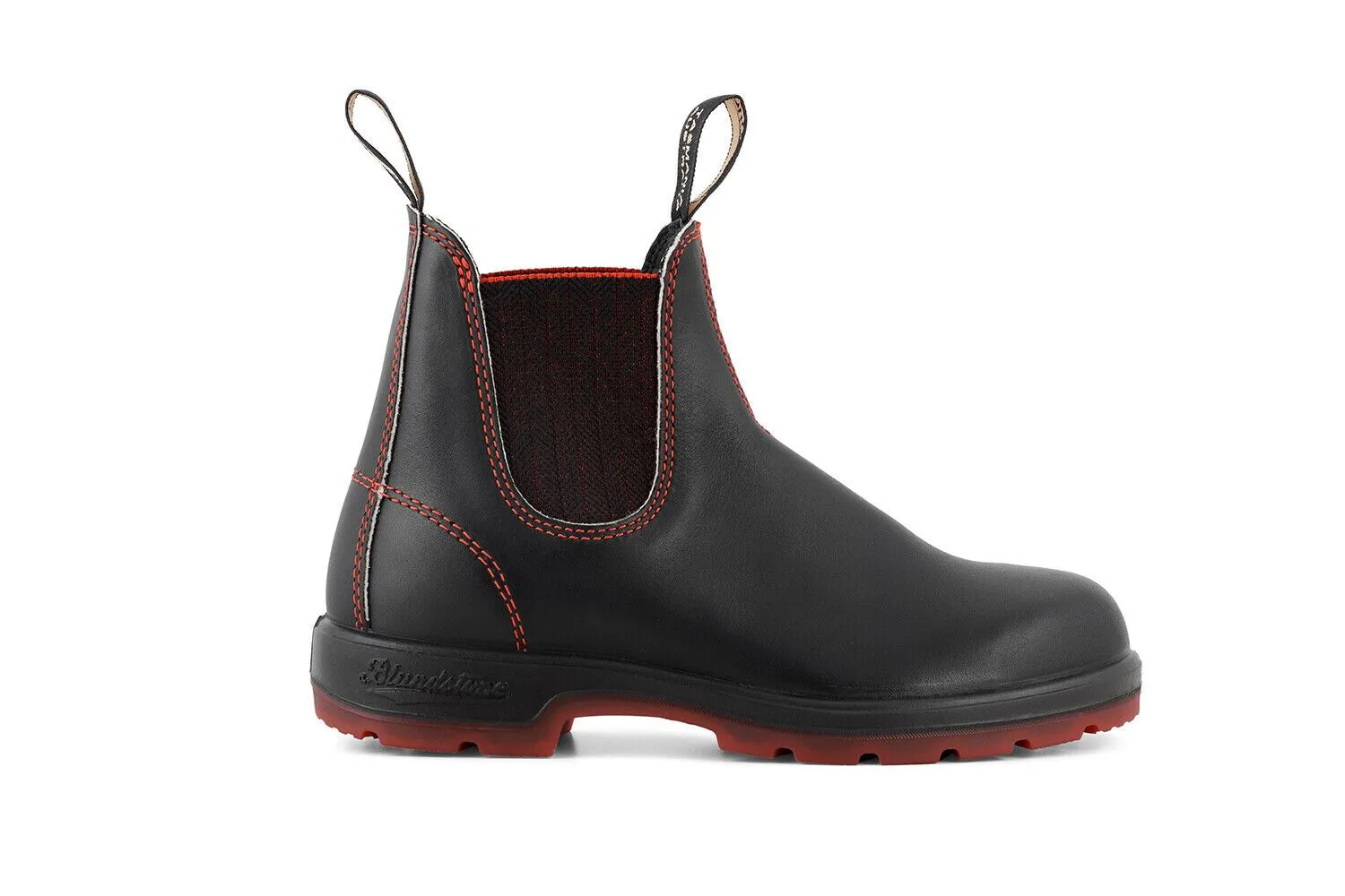 Blundstone #2342 Black/Red Chelsea Boot