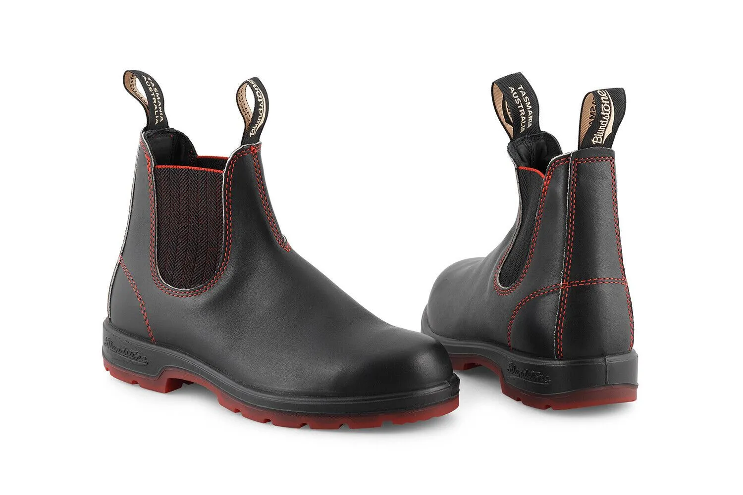 Blundstone #2342 Black/Red Chelsea Boot