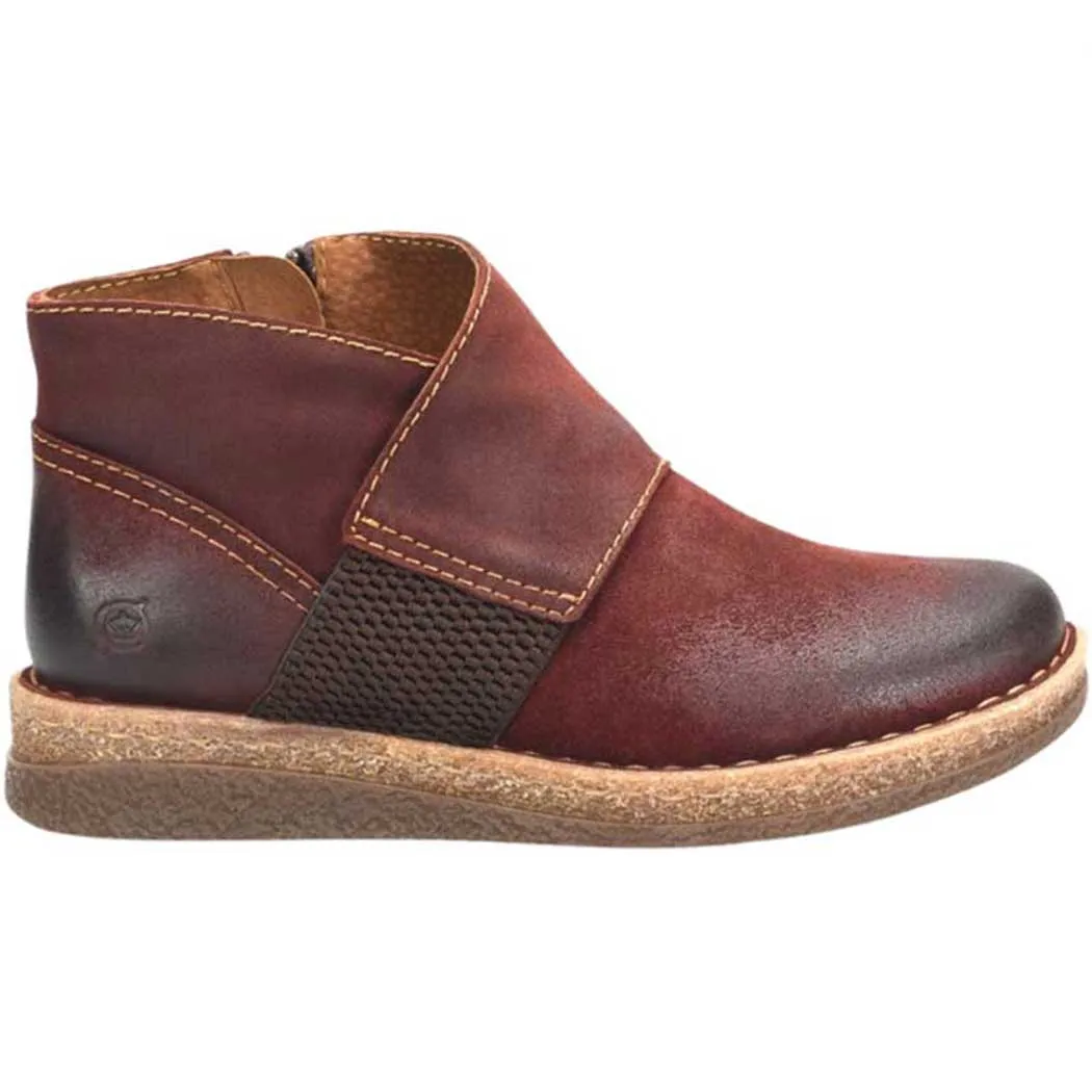 Born Tora Ankle Boot Dark Red (Women's)