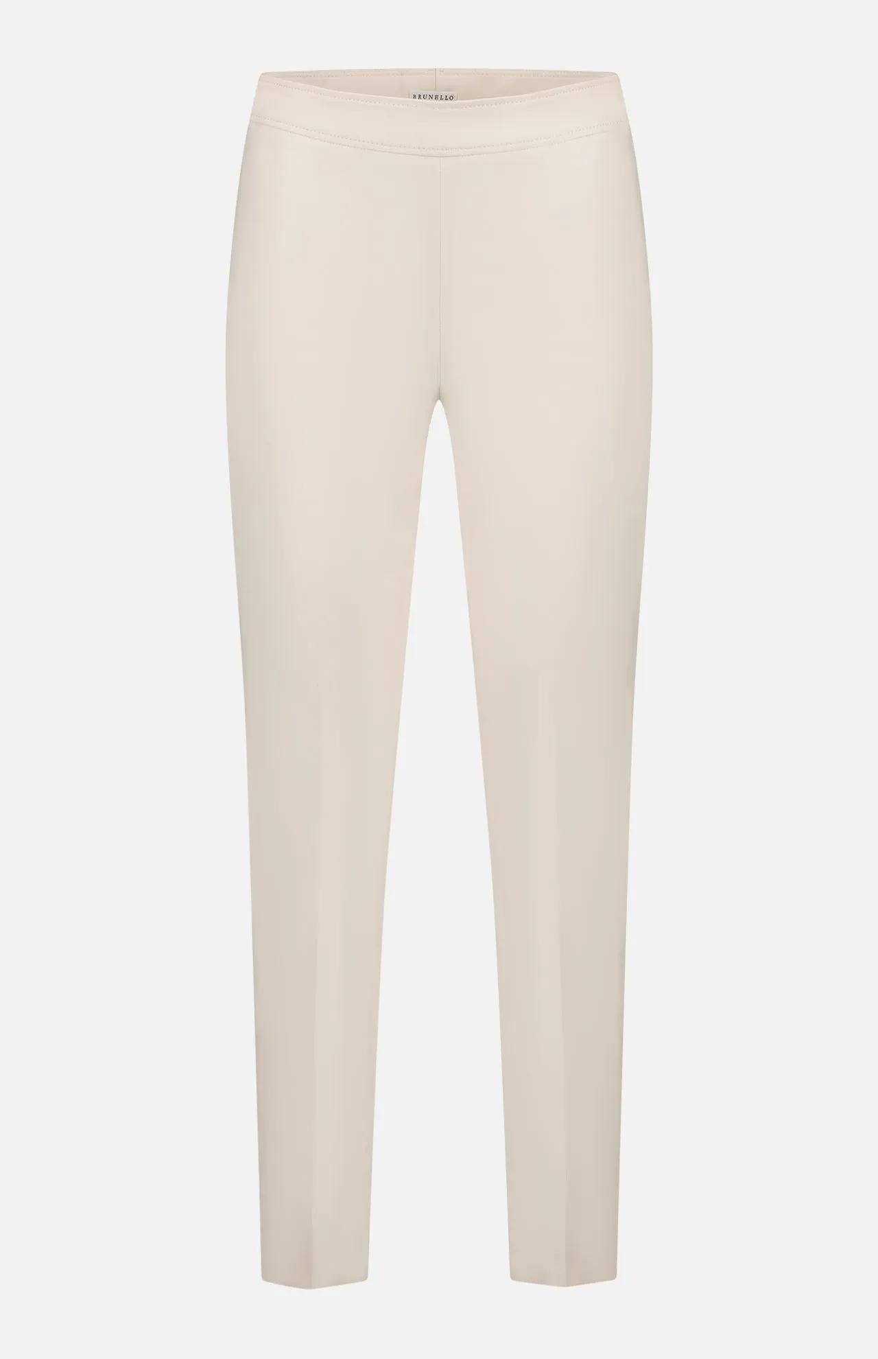    BRUNELLO CUCINELLI   Stretch Straight Leg Pant with Side Zip