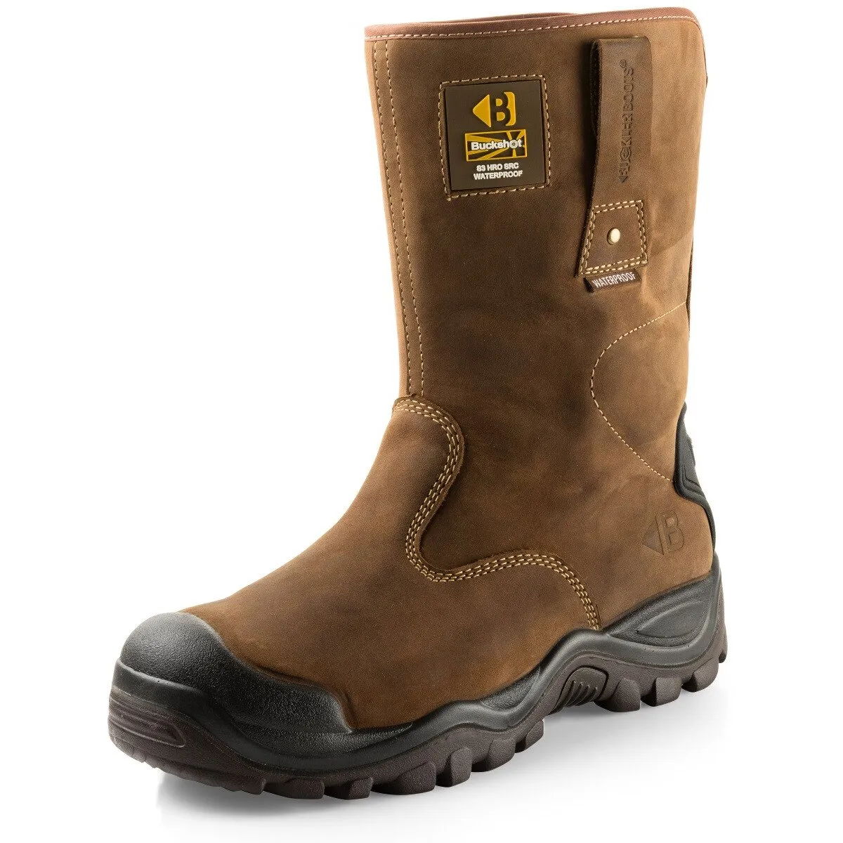 Buckbootz BSH010BR Brown Buckshot 2 Safety Rigger Boot S3 HRO WRU SRC