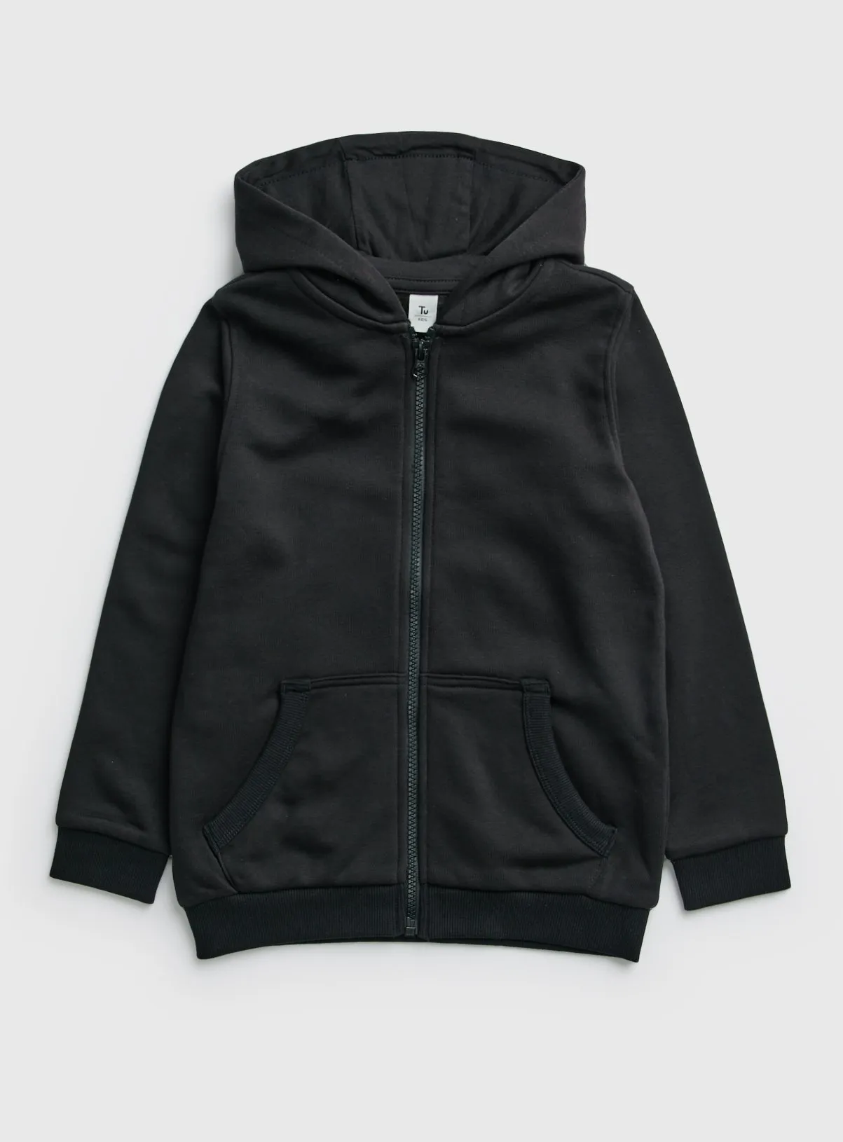 Buy Black Zip Through Hoodie 6 years | Jumpers and hoodies | Tu