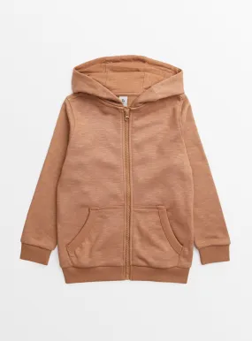 Buy Brown Zip-Through Hoodie 9 years | Jumpers and hoodies | Tu