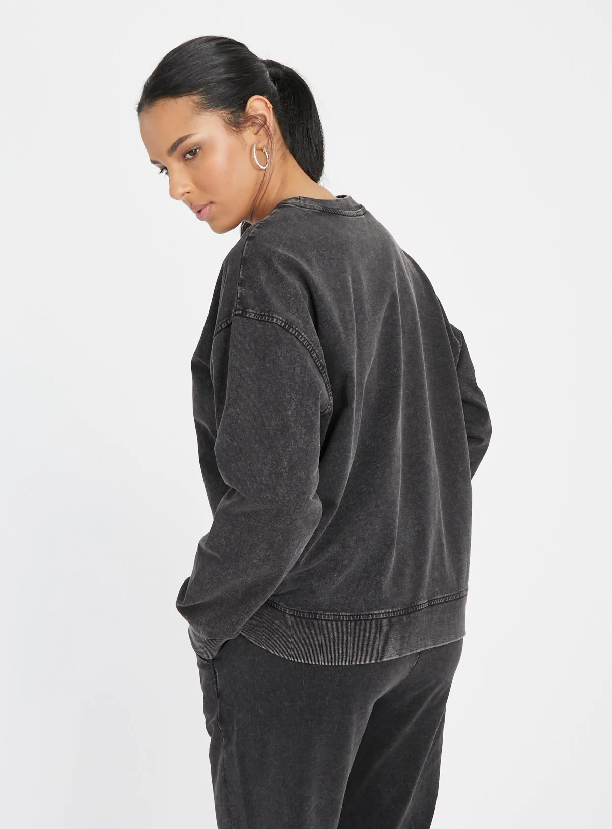 Buy Charcoal Washed Coord Sweatshirt  XL | Hoodies and sweatshirts | Tu