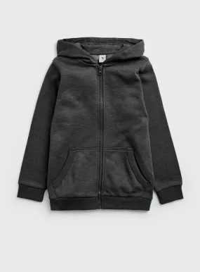 Buy Charcoal Zip Through Hoodie  12 years | Jumpers and hoodies | Tu