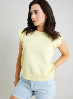 Buy Light Yellow Dyed Sleeveless Sweatshirt XL | Hoodies and sweatshirts | Tu