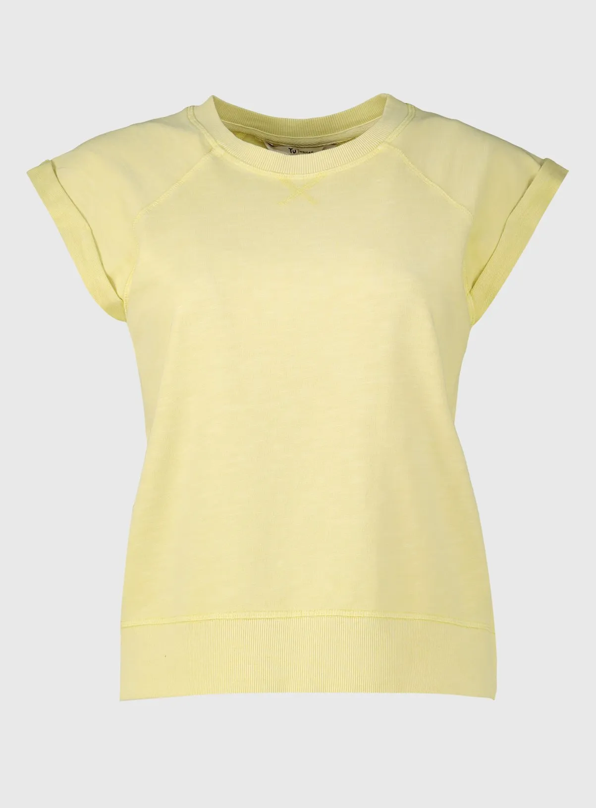 Buy Light Yellow Dyed Sleeveless Sweatshirt XL | Hoodies and sweatshirts | Tu