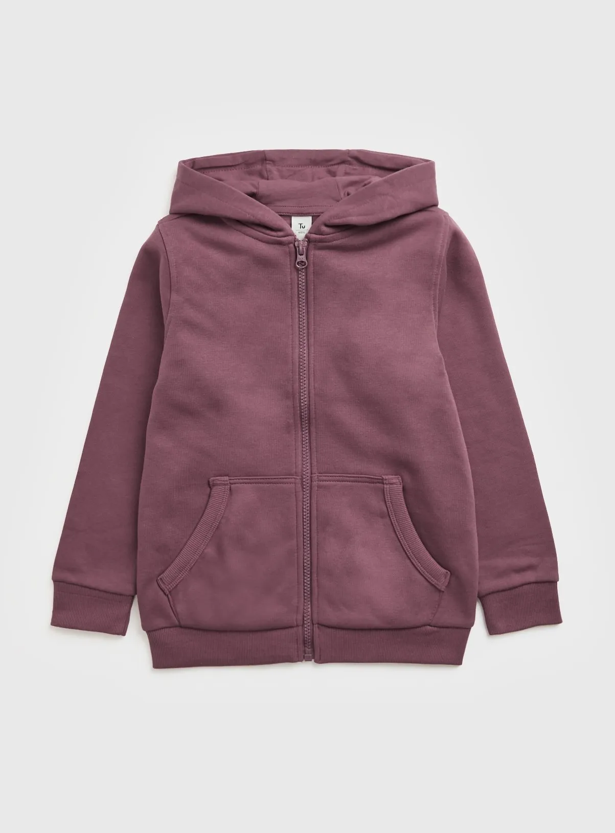 Buy Purple Zip Through Hoodie 14 years | Jumpers and hoodies | Tu