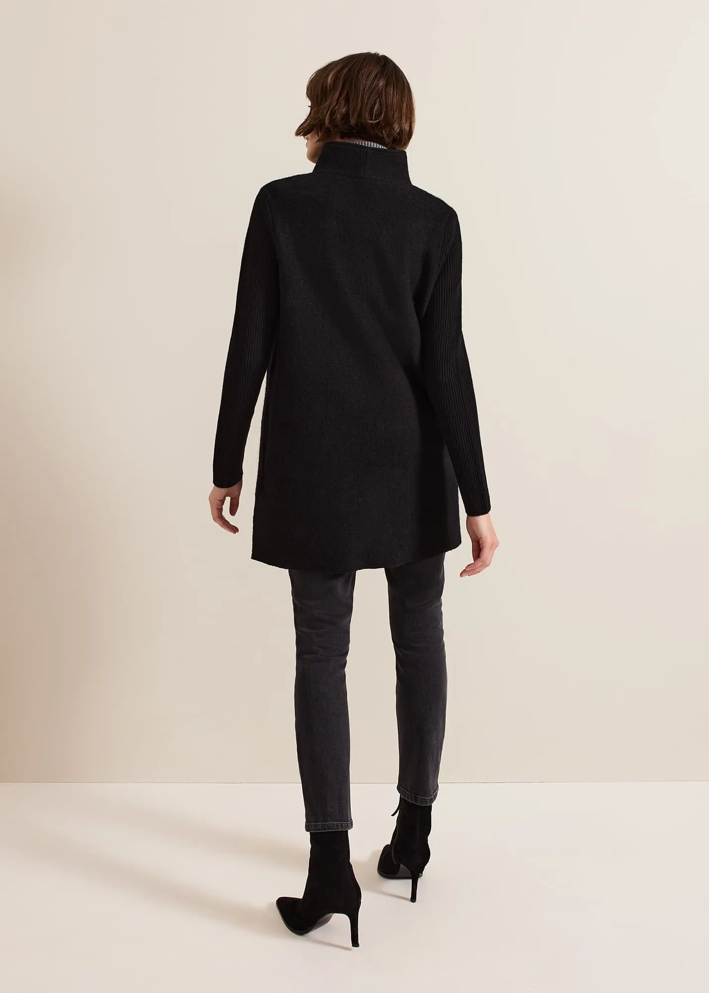 Byanca Zip Knit Coat