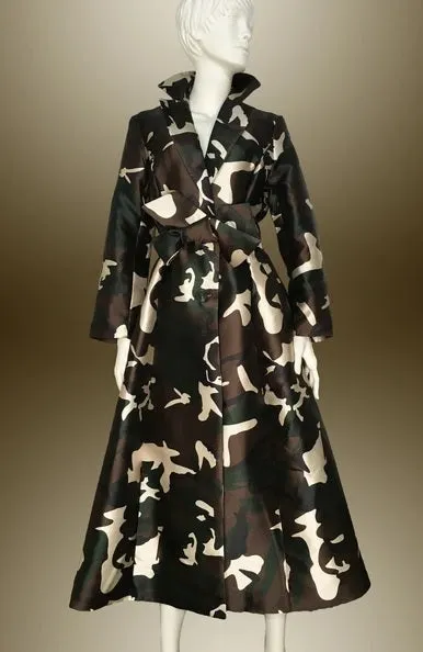 Camouflage Trench Coat