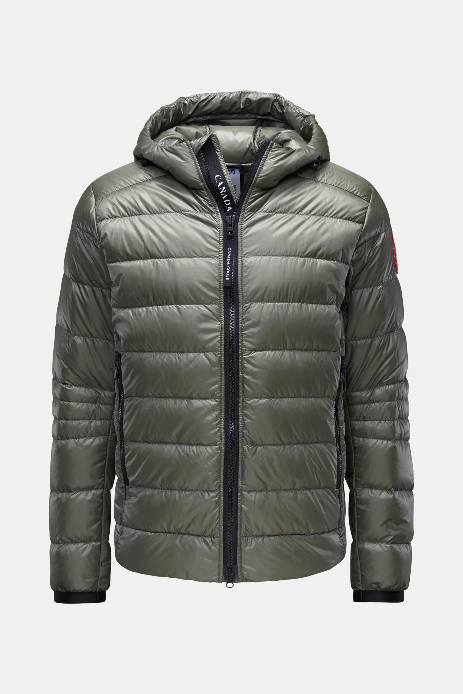 CANADA GOOSE down jacket 'Crofton Hoody' grey-green