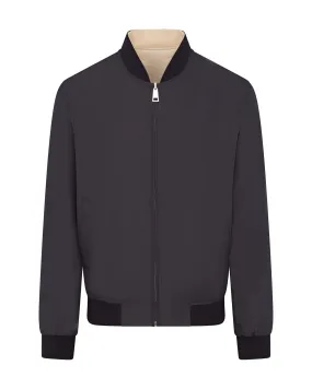 Canali Canali Reversible Bomber Jacket (Navy & Beige)