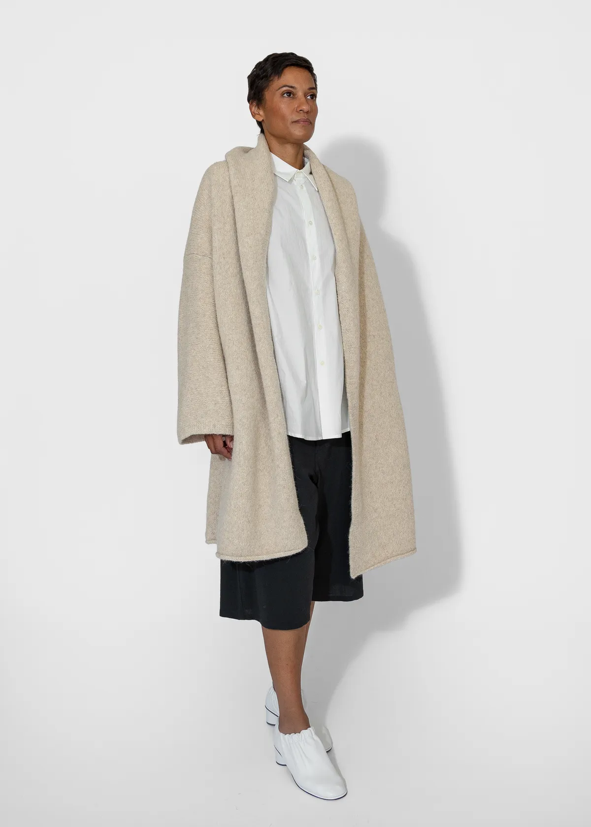 Capote Coat - Ecru