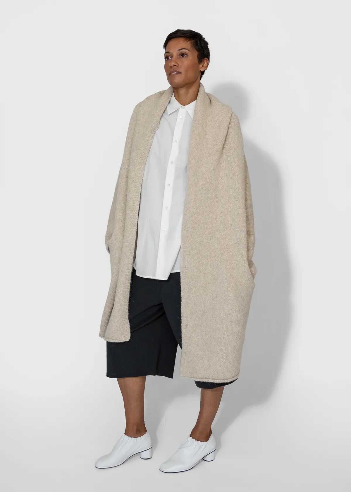 Capote Coat - Ecru