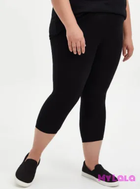 CAPRI - Extra Curvy Solid Black (20-26)