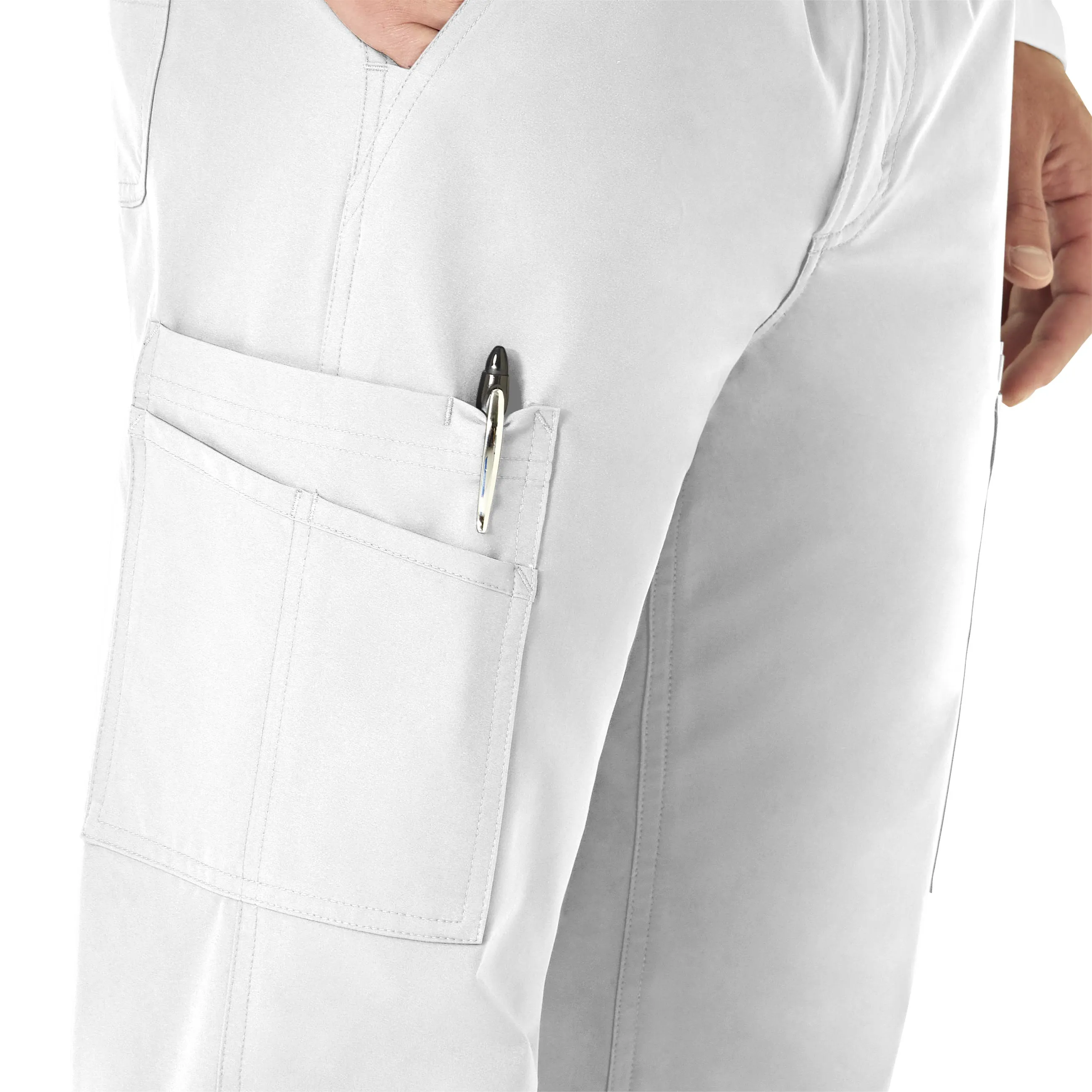 Carhartt Force Essentials Men's Straight Leg Cargo Scrub Pant - White