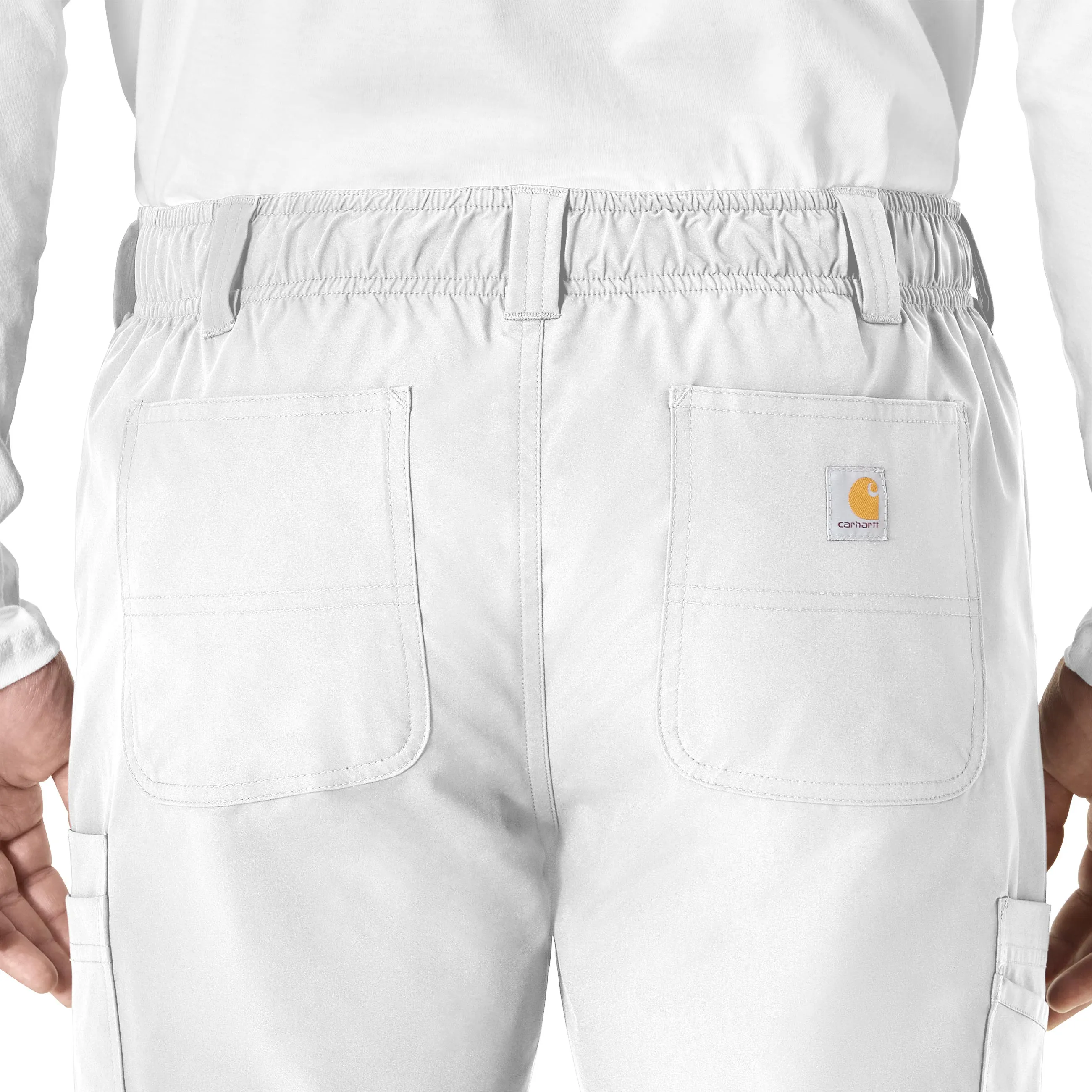 Carhartt Force Essentials Men's Straight Leg Cargo Scrub Pant - White