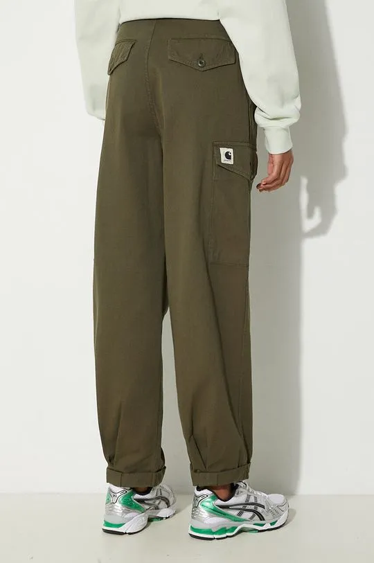 Carhartt WIP cotton trousers Collins Pant green color I029789.666GD