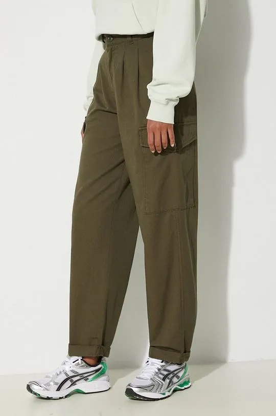 Carhartt WIP cotton trousers Collins Pant green color I029789.666GD