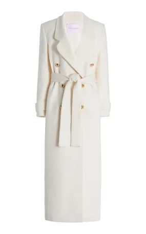 Carolina Herrera Double-Breasted Wool-Blend Coat