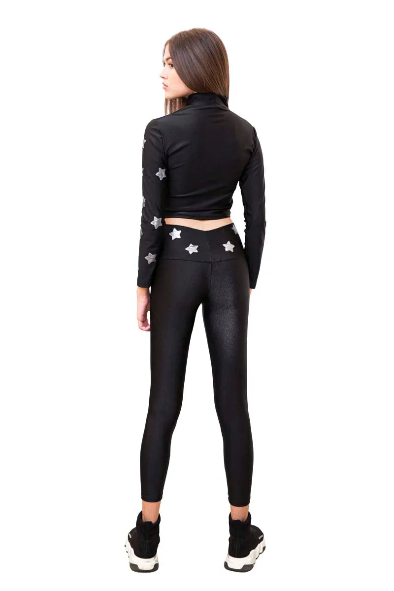 Cloet Leggings con baschina stelle vari colori