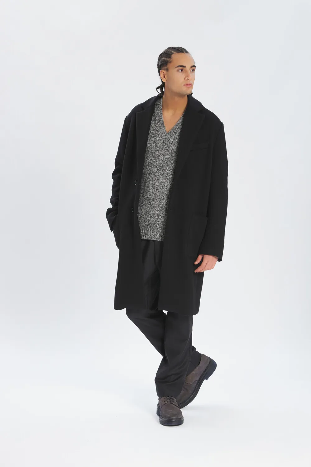 Coat Baron Lanoso Nero